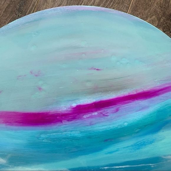 Original modern seascapes abstract art round board - Picture 7 of 9